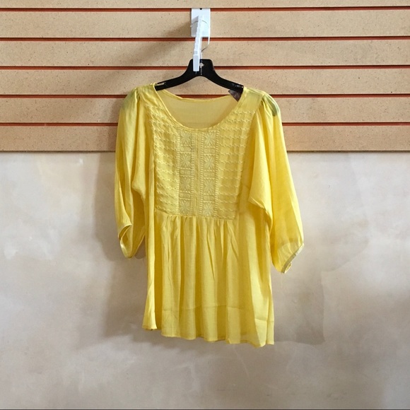 Yellow Summer Women Top - Picture 1 of 2